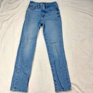 MADEWELL JEANS WOMEN'S BLUE DENIM COTTON BLEND THE PERFECT VINTAGE JEANS SIZE 23
